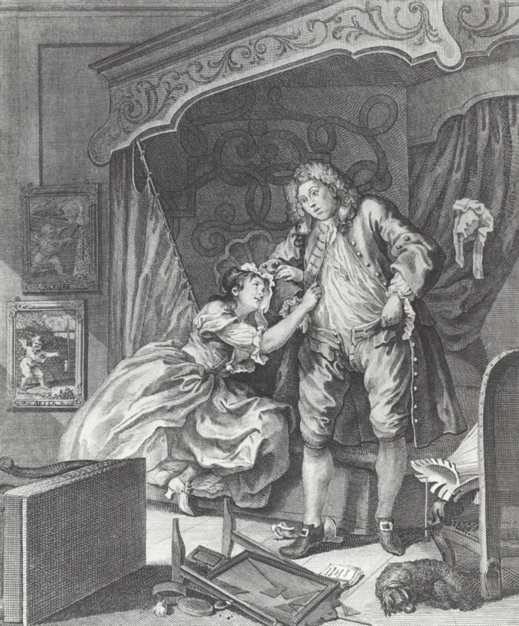Woman Becomes Prostitute in 18th Century England by William (after) Hogarth