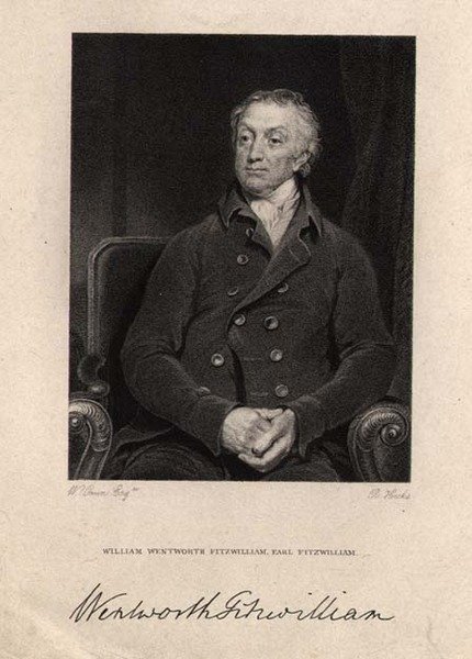 William Wentworth Fitzwilliam, 2nd Earl Fitzwilliam, Engraved by R. Hicks by William (after) Owen