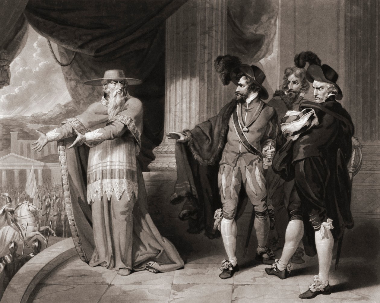 Francisco Jimenez de Cisneros answers the nobles by William (after) Ward