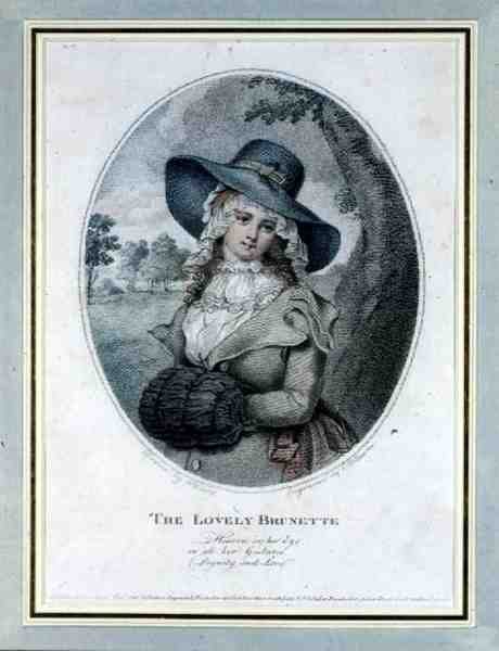 The Lovely Brunette by William (after) Ward