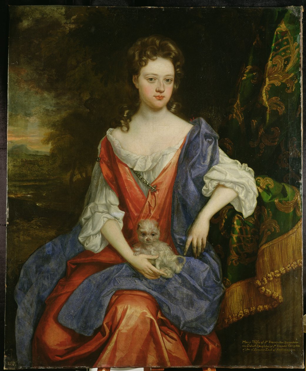 Portrait of Mary, Lady Barrington Bourchier by William (attr. to) Wissing or Wissmig