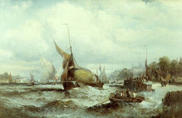 A Rough Sea by William A. Thornley or Thornbery