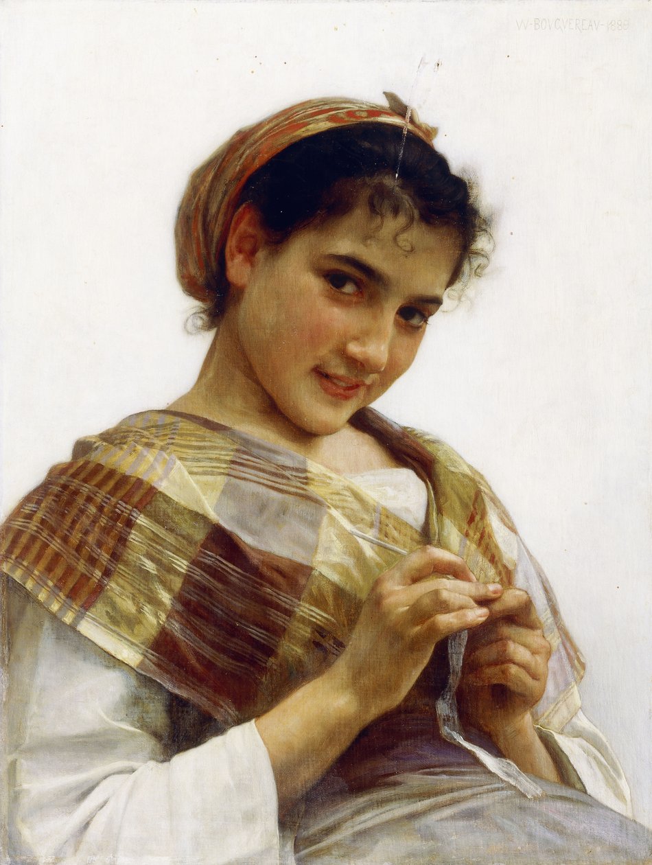 A Breton Girl by William Adolphe Bouguereau