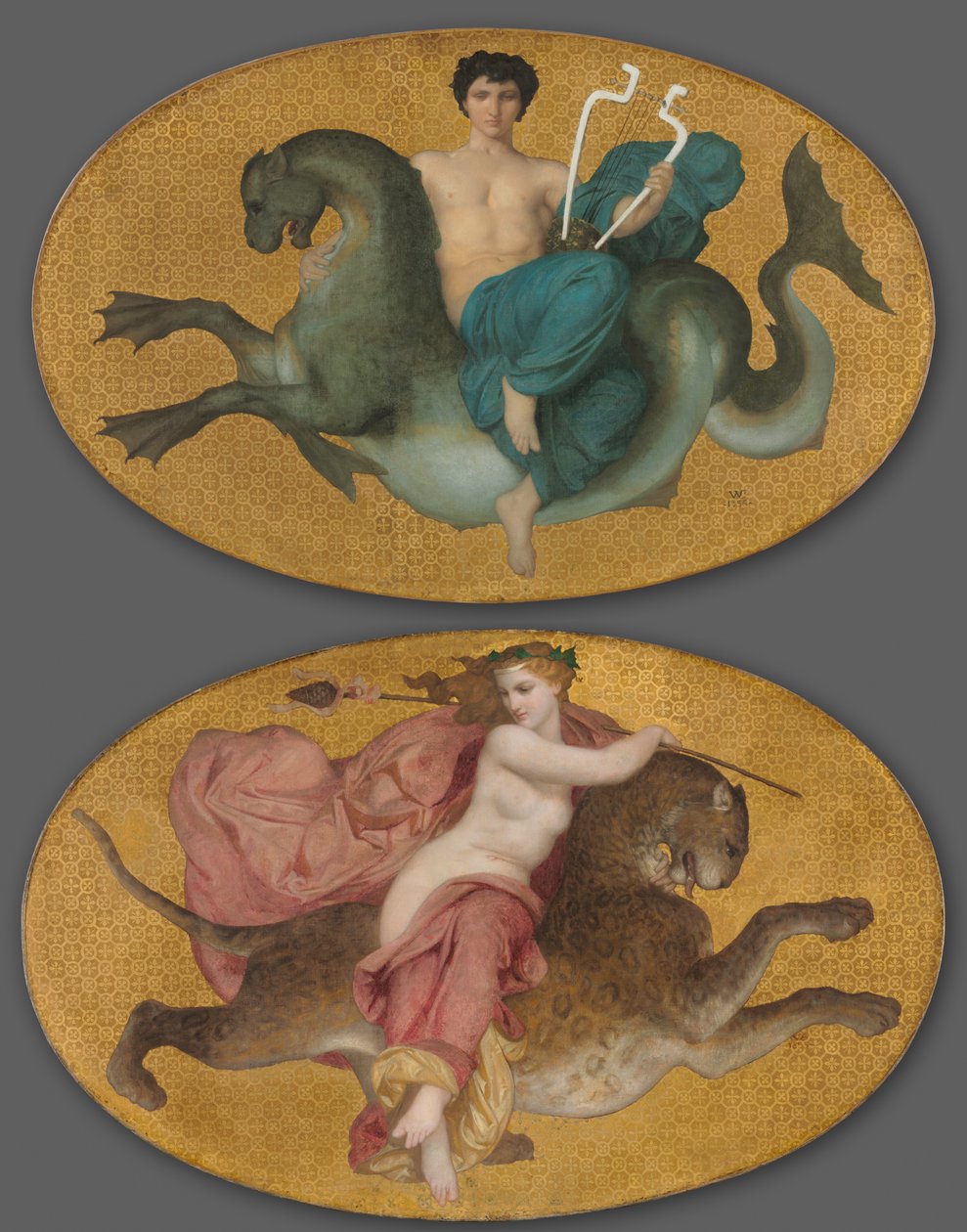 Arion on a Sea Horse and Bacchante on a Panther by William-Adolphe Bouguereau