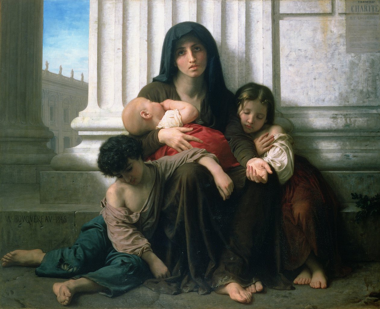 Charity or The Indigent Family by William Adolphe Bouguereau