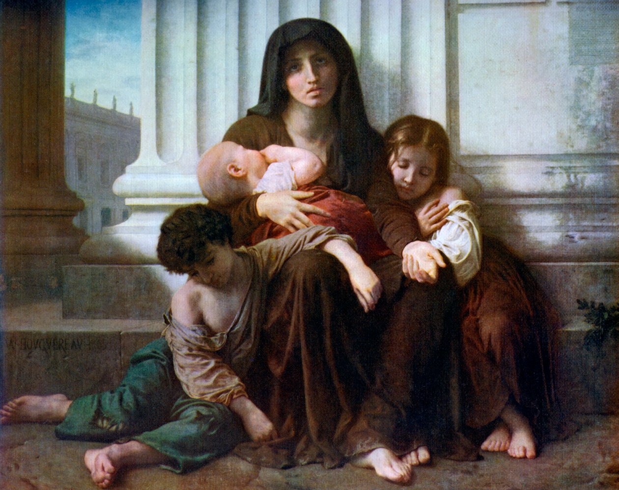 Charity or The Indigent Family by William Adolphe Bouguereau