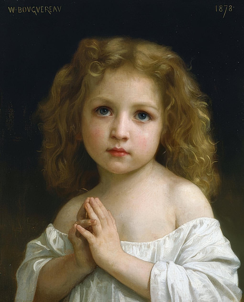 Little Girl. 1878 by William Adolphe Bouguereau