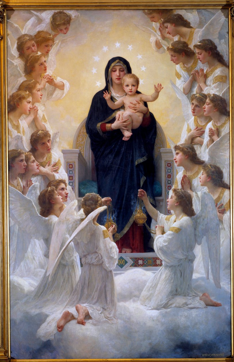 The Virgin with Angels by William Adolphe Bouguereau