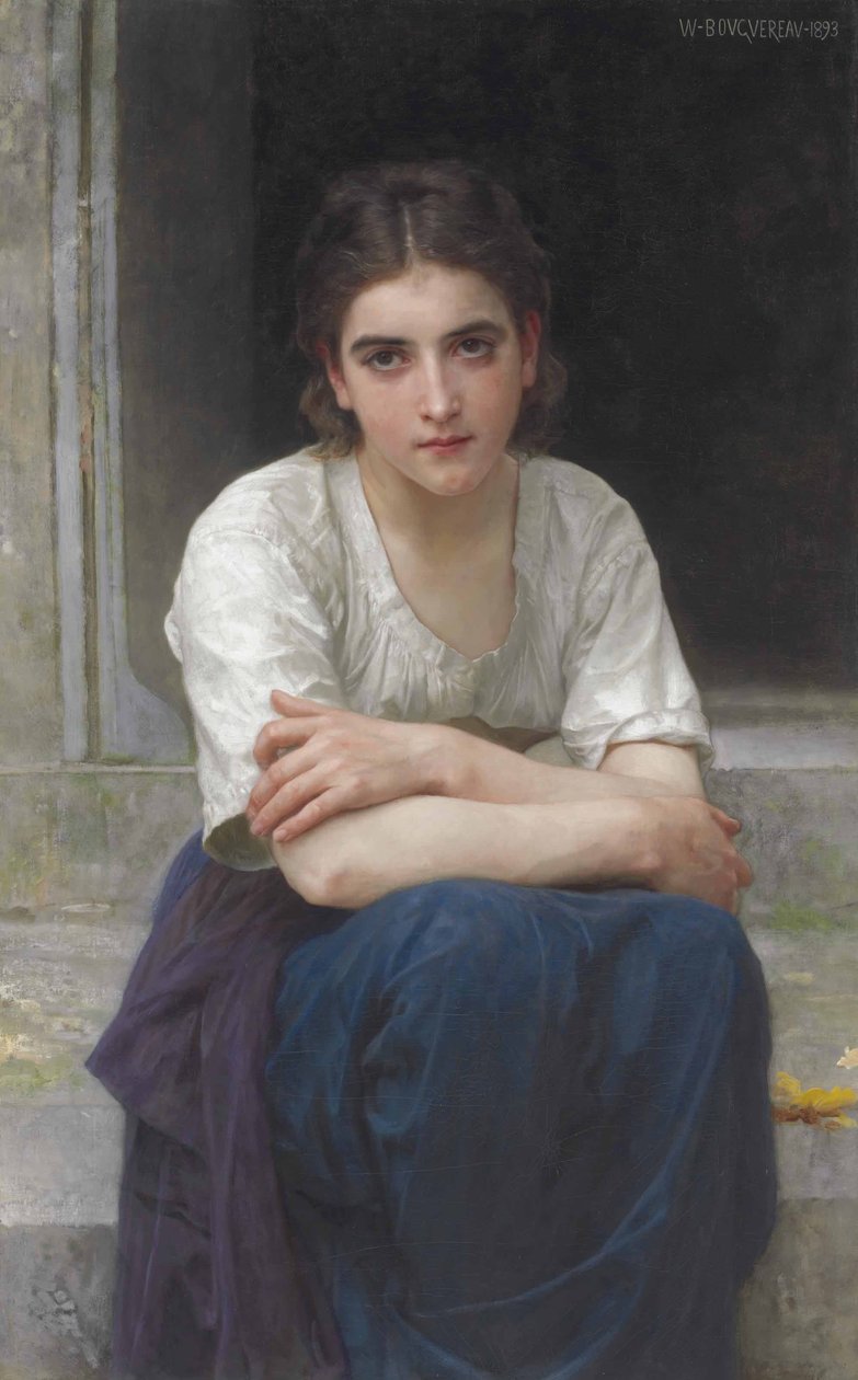 Reverie on the Threshold by William Adolphe Bouguereau