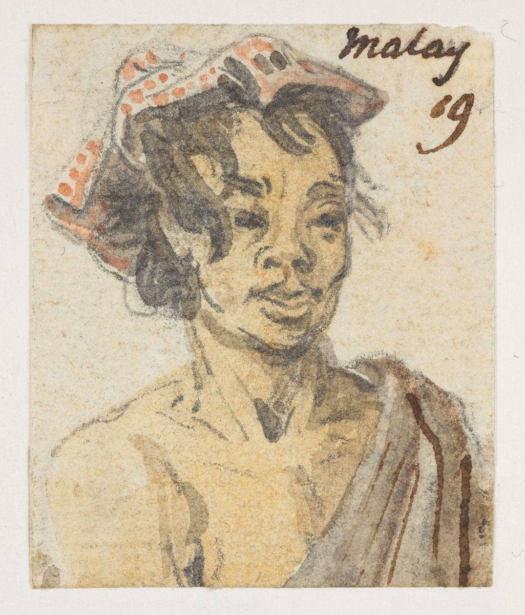 Malay, from an Album of 372 drawings of landscapes, coastlines, costumes and everyday life made during Lord Macartney