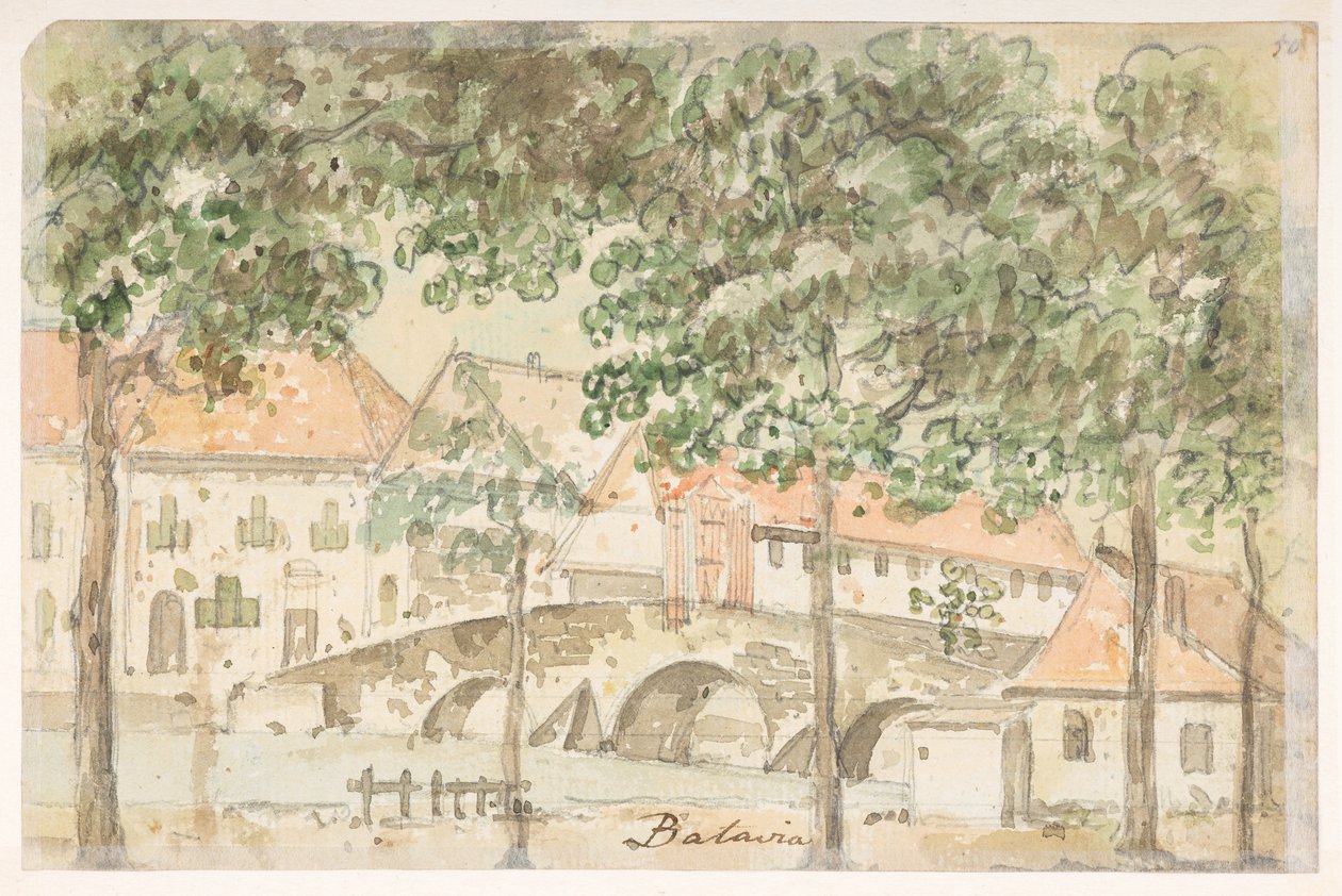 Batavia, from an Album of 372 drawings of landscapes, coastlines, costumes and everyday life made during Lord Macartney