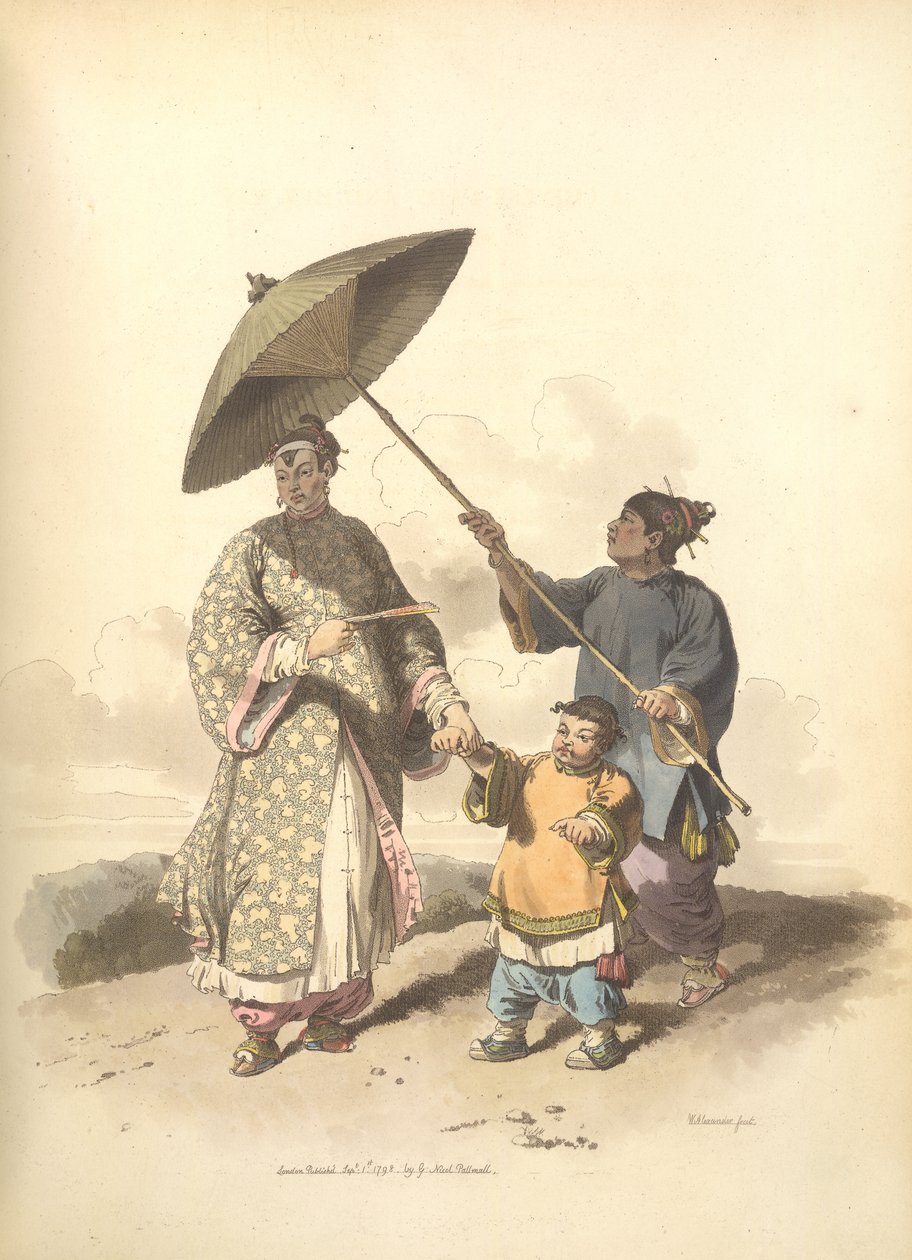 A Chinese Lady and Her Son by William Alexander