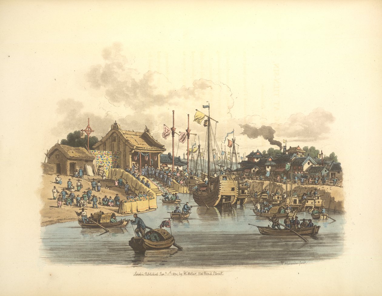 Chinese sailing vessels by William Alexander
