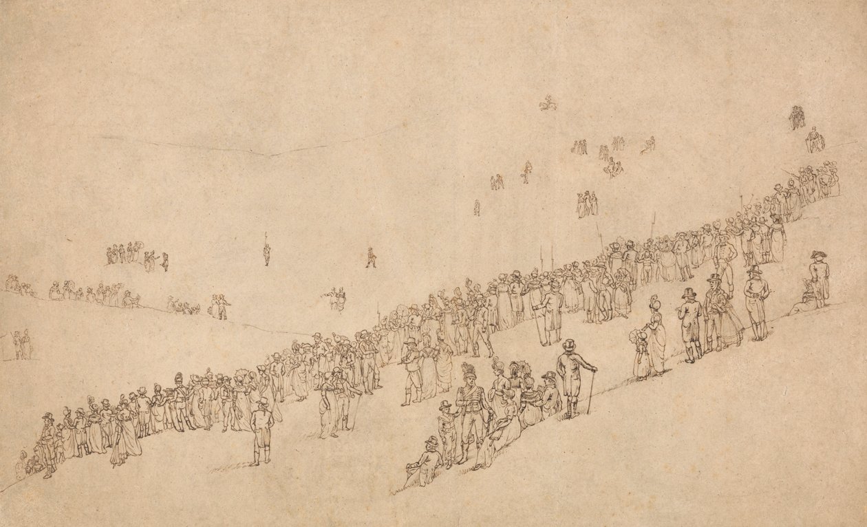 Study for Dinner in Mote Park, Maidstone after the Royal Review of the Kentish Volunteers on 1st August 1799 by William Alexander