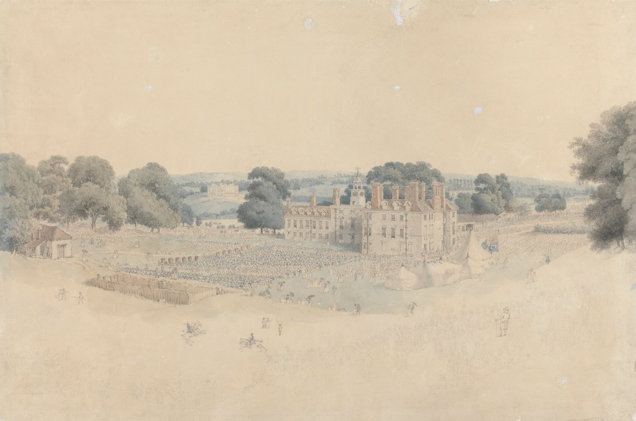The Dinner in Mote Park, Maidstone, after the Royal Review of the Kentish Volunteers by William Alexander