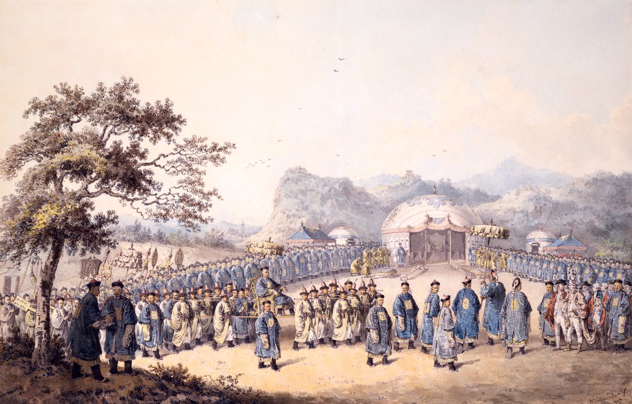 The Emperor of China Receiving the Embassy of Lord Macartney by William Alexander