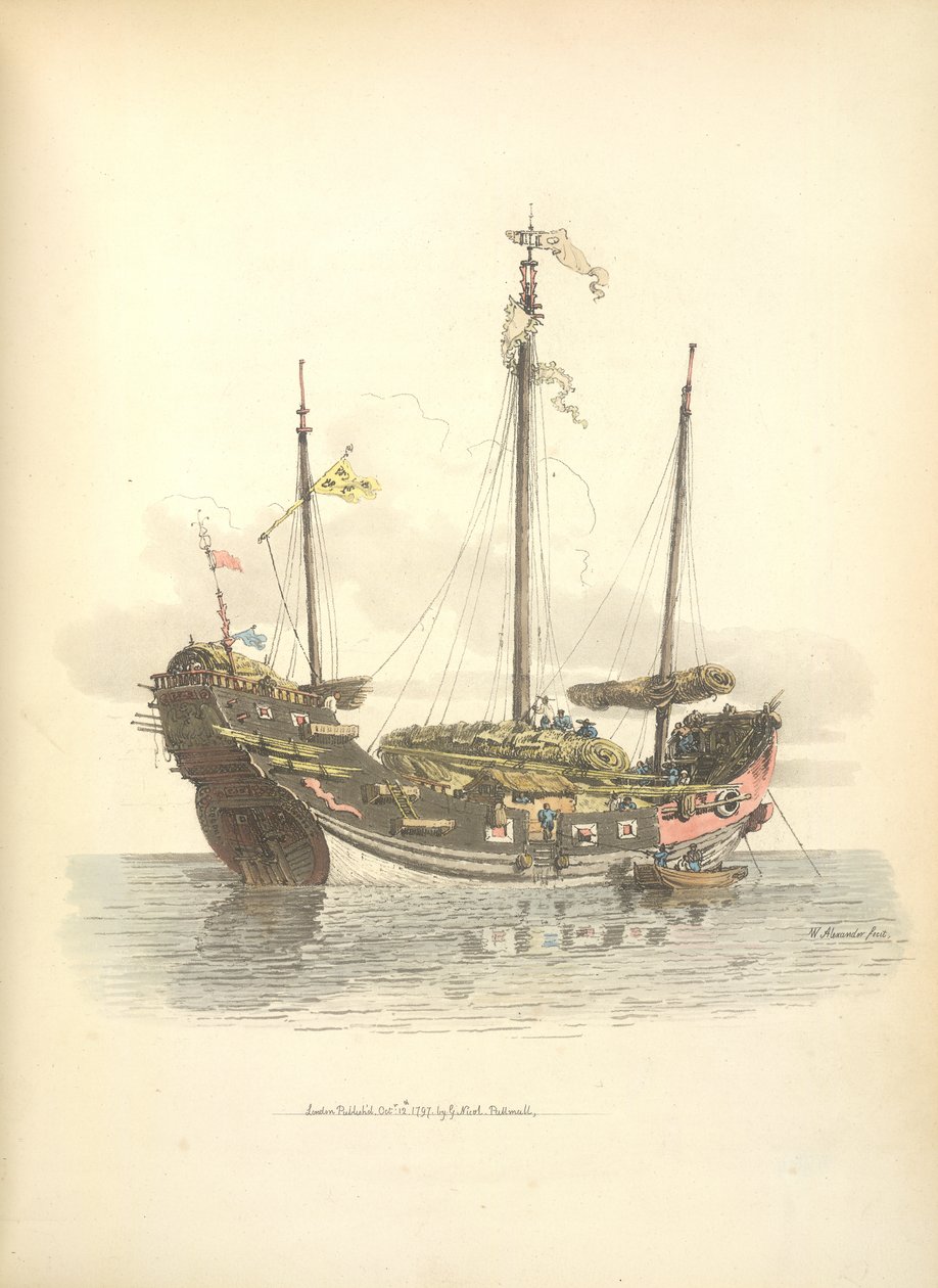 Trading ship by William Alexander
