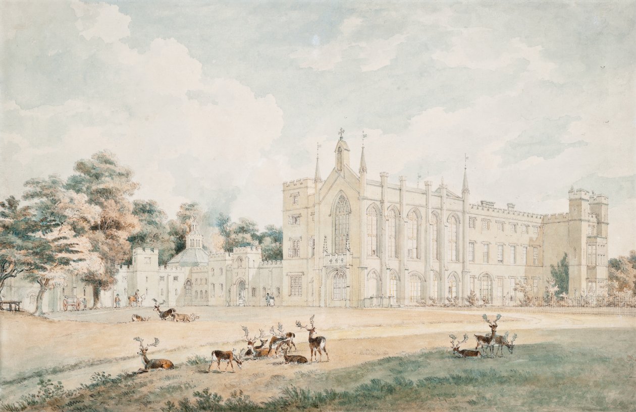 View from the South West, Cassiobury, Hertfordshire by William Alexander