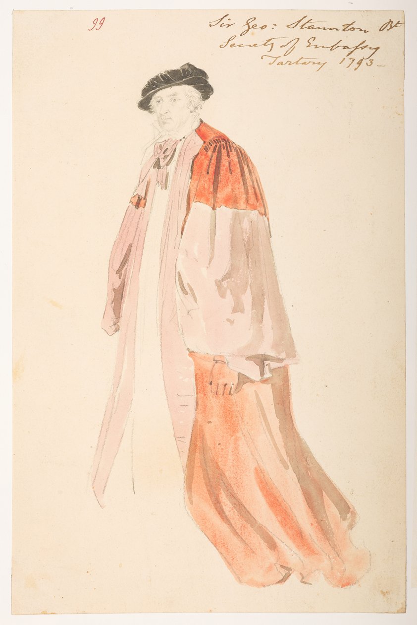 WD 959 section 1 f.99, Sir George Staunton by William Alexander