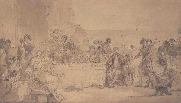 Gala Day At Abbotsford by William Allan