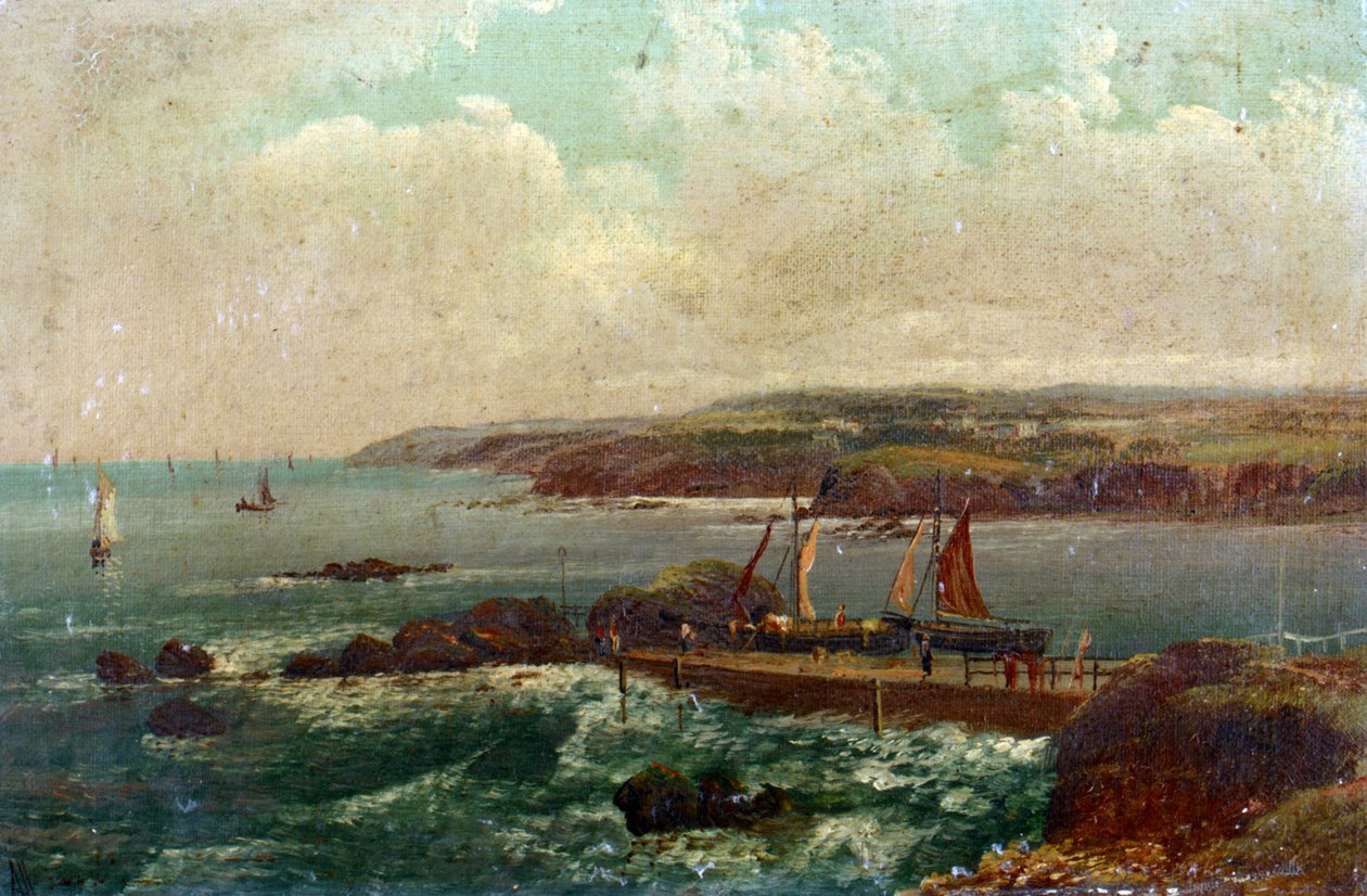 Port Bude, in Devon by William Allan