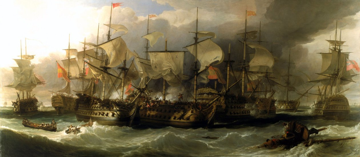 The Battle of Cape Saint Vincent, February 14 by William Allan