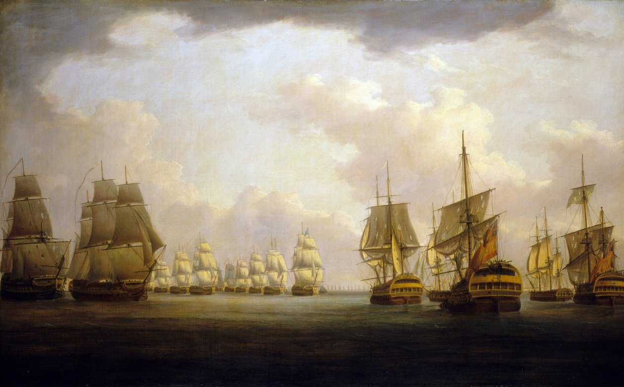 Battle of Cape Finisterre, early 19th century by William Anderson