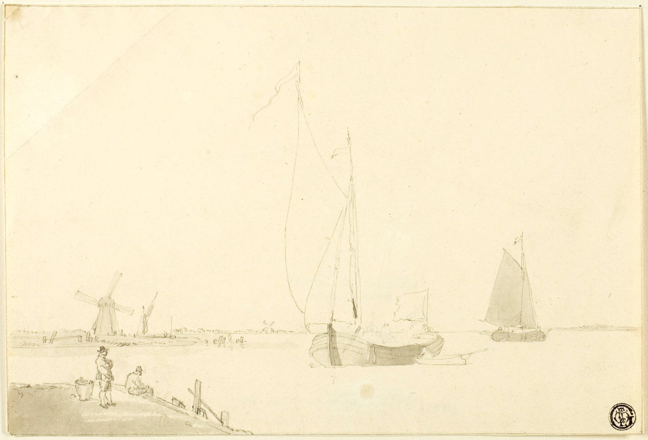 Dutch Coast Scene by William Anderson