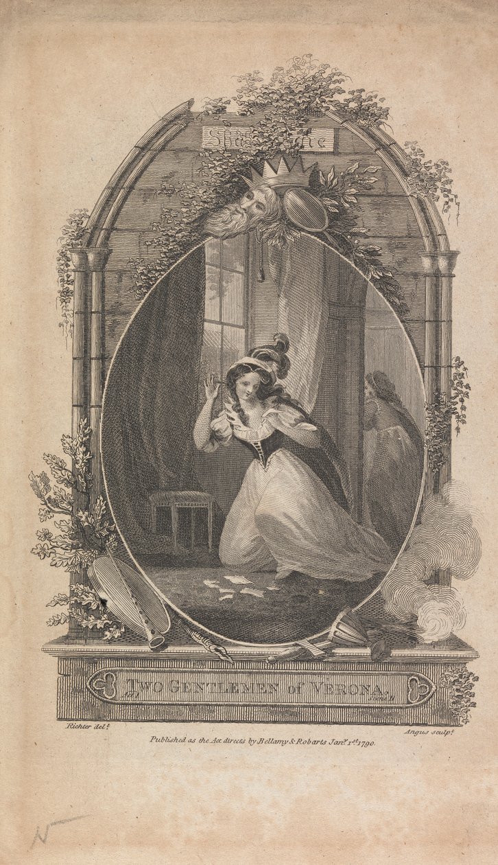 Two Gentlemen of Verona, Act I, Sc. II by William Angus