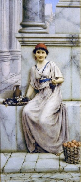 A Roman Fruitseller by William Anstey Dollond