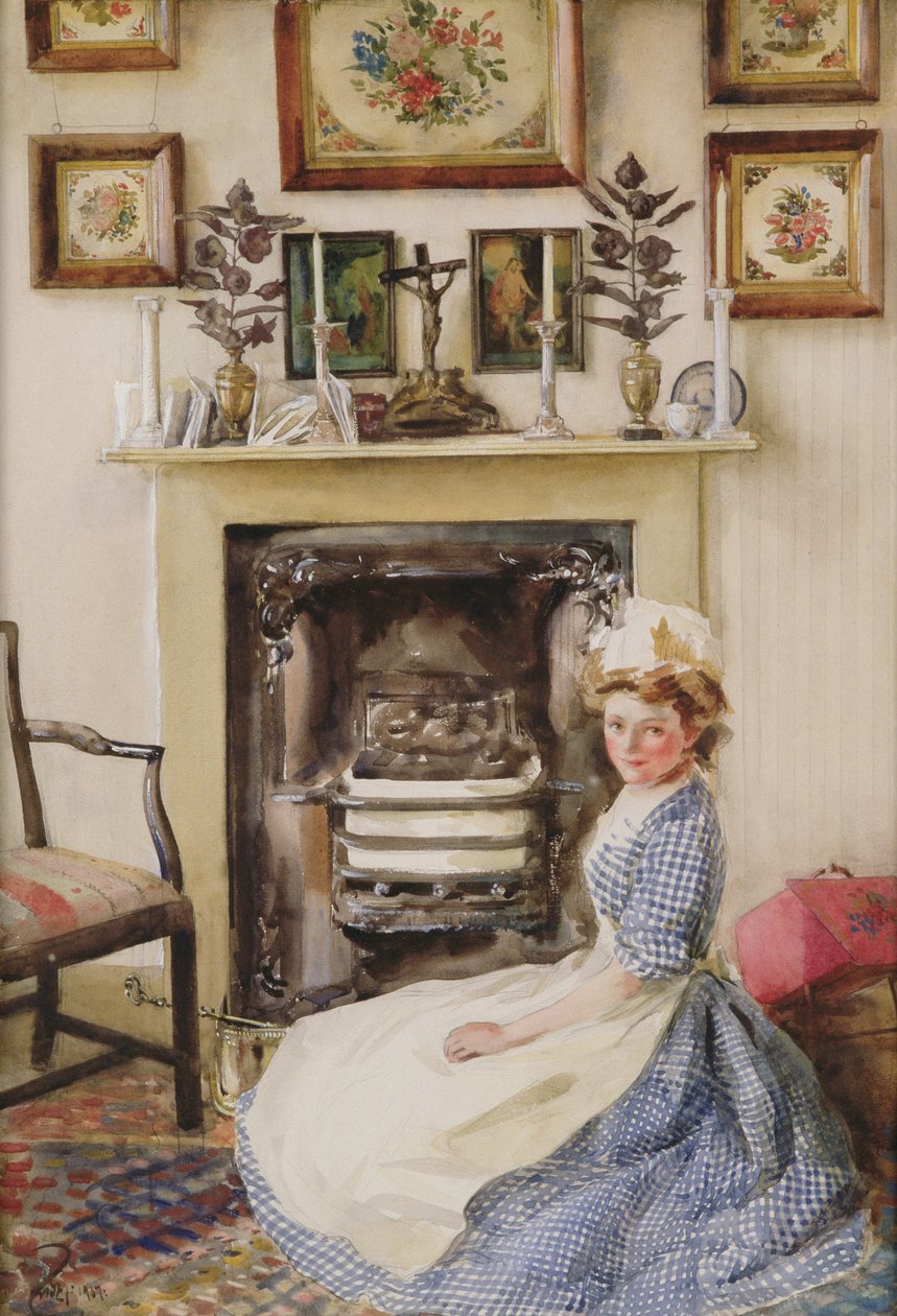 Blackleading the Fire Grate by William B. E. Rankin