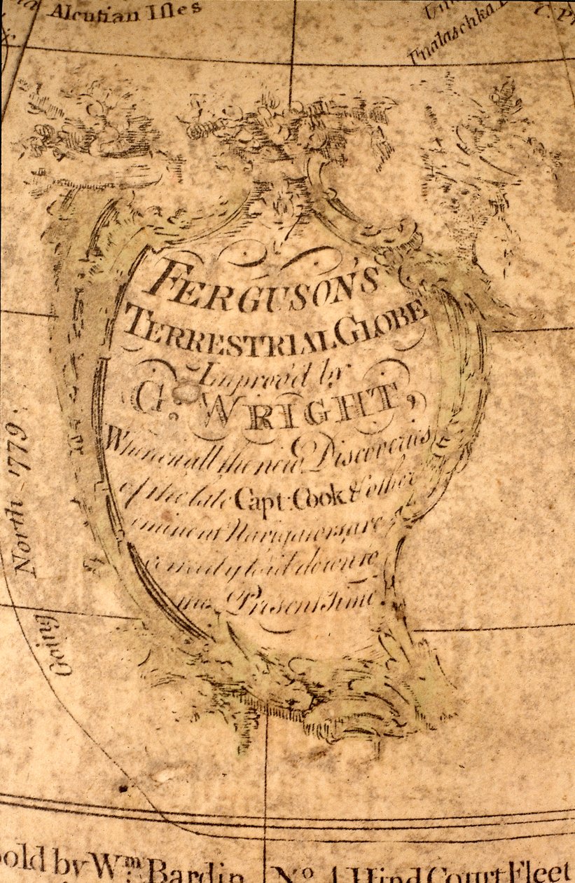 Cartouche in North Pacific Ocean, c.1795 by William Bardin