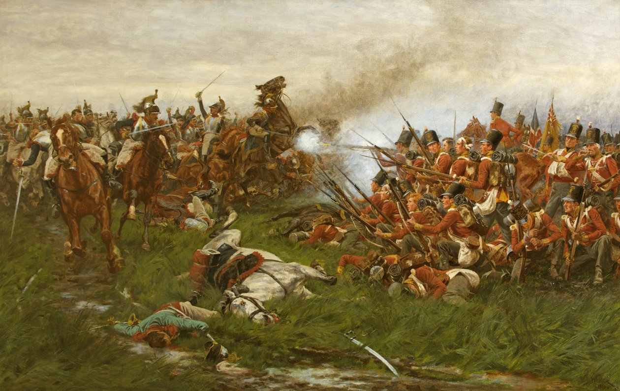 The 28th (1st Gloucestershire Regiment) at Waterloo by William Barnes Wollen
