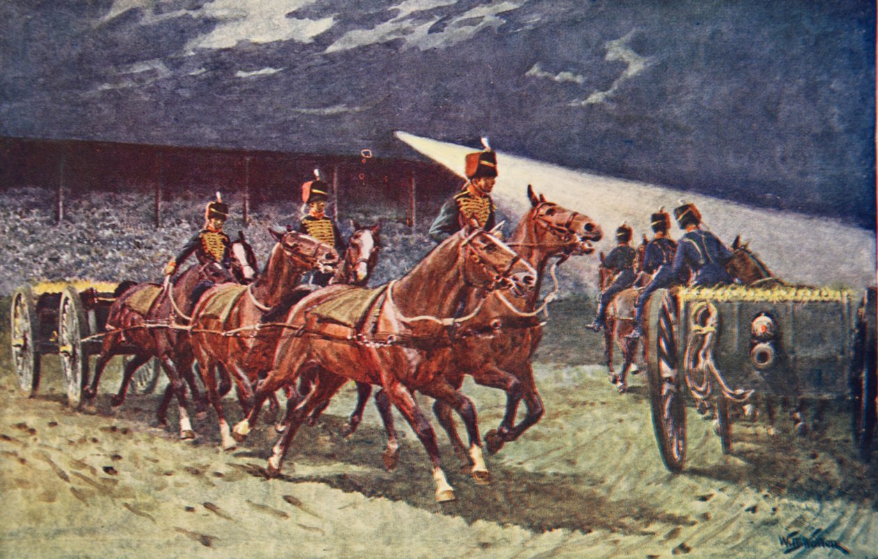 The Royal Horse Artillery Drive at the Searchlight Tattoo by William Barnes Wollen
