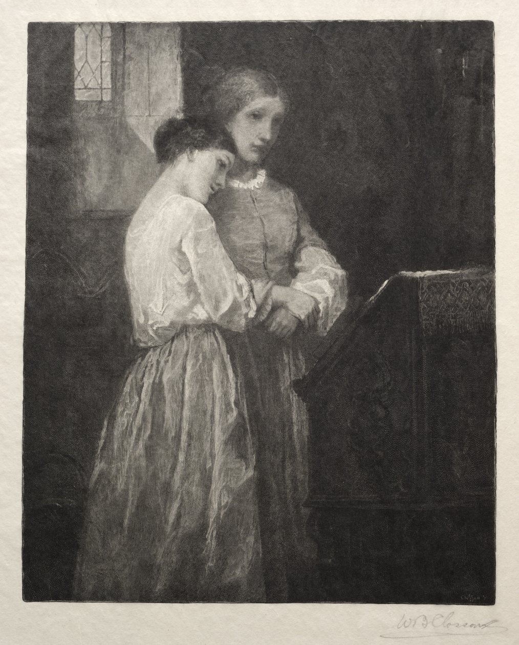 The Listeners, 1887 by William Baxter Palmer Closson