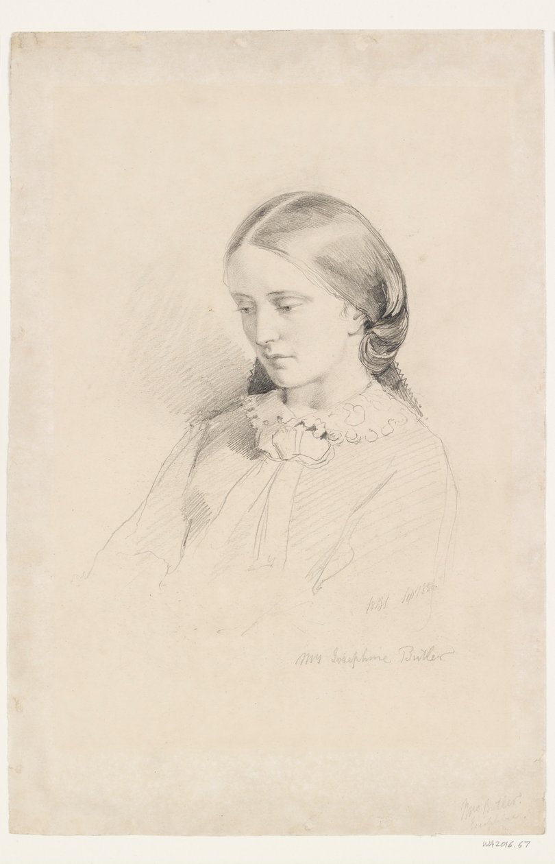 Josephine Butler, Early Feminist Campaigner, 1856 by William Bell Scott