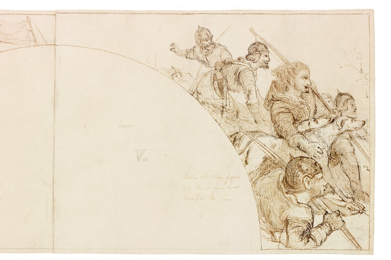 Sketch for Mural at Wallington Hall by William Bell Scott