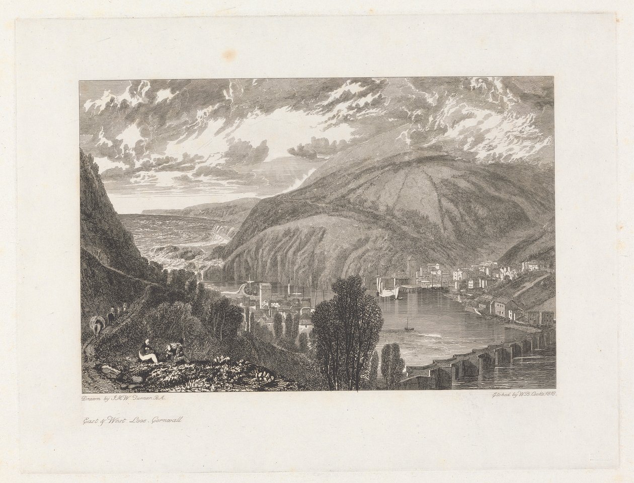 East & West Looe, Cornwall by William Bernard Cooke