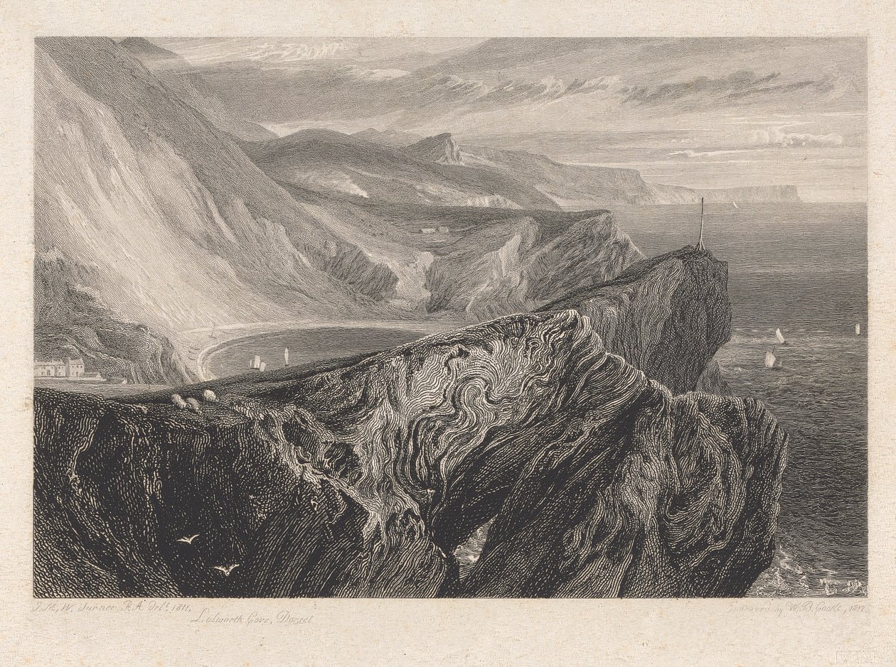 Lulworth Cove, Dorsetshire by William Bernard Cooke