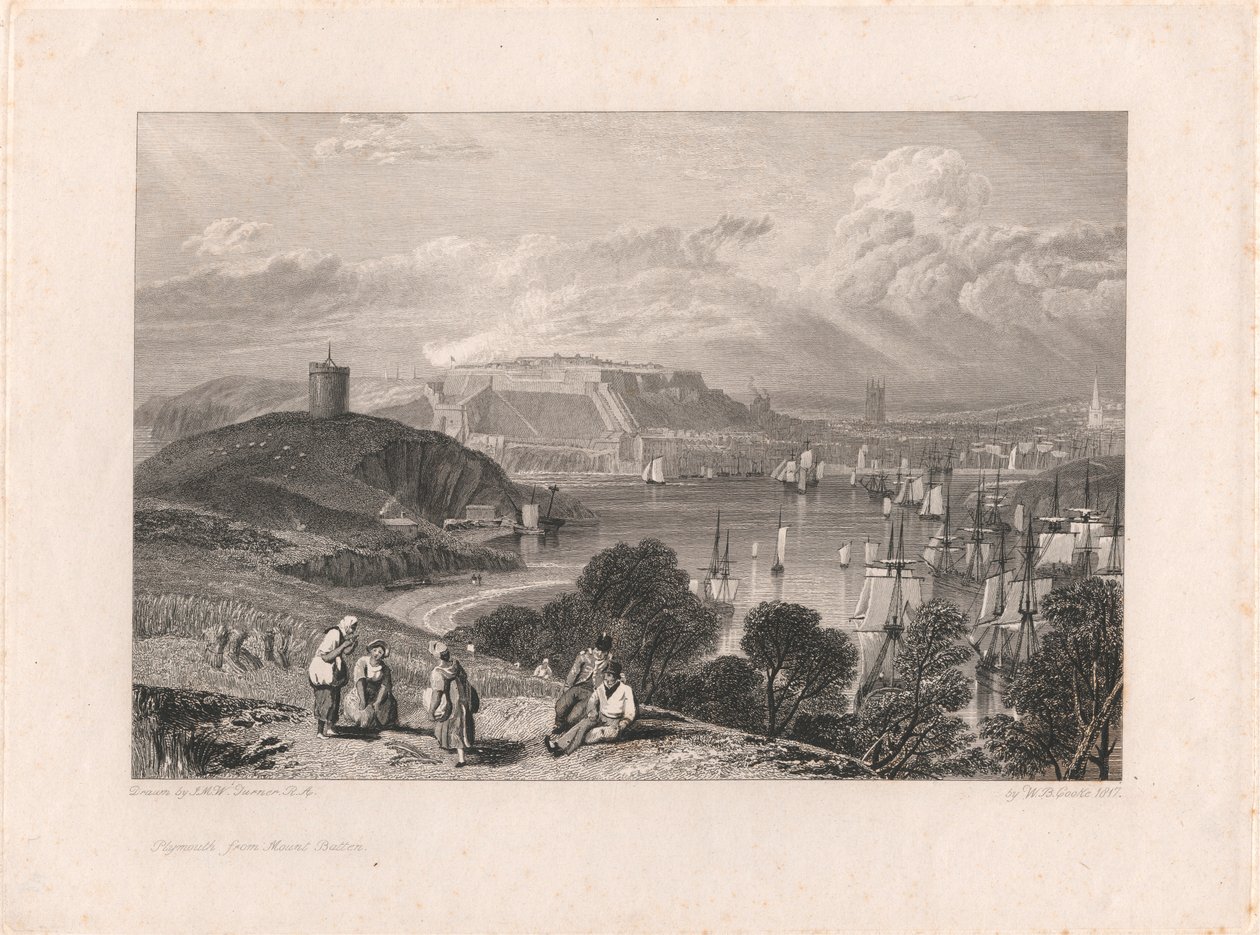 Plymouth from Mount Batten by William Bernard Cooke