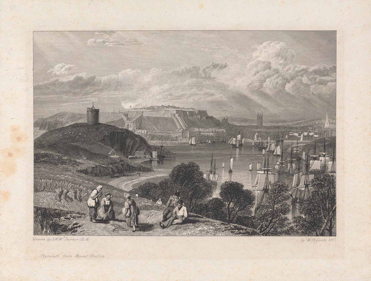 Plymouth, with Mount Batten by William Bernard Cooke