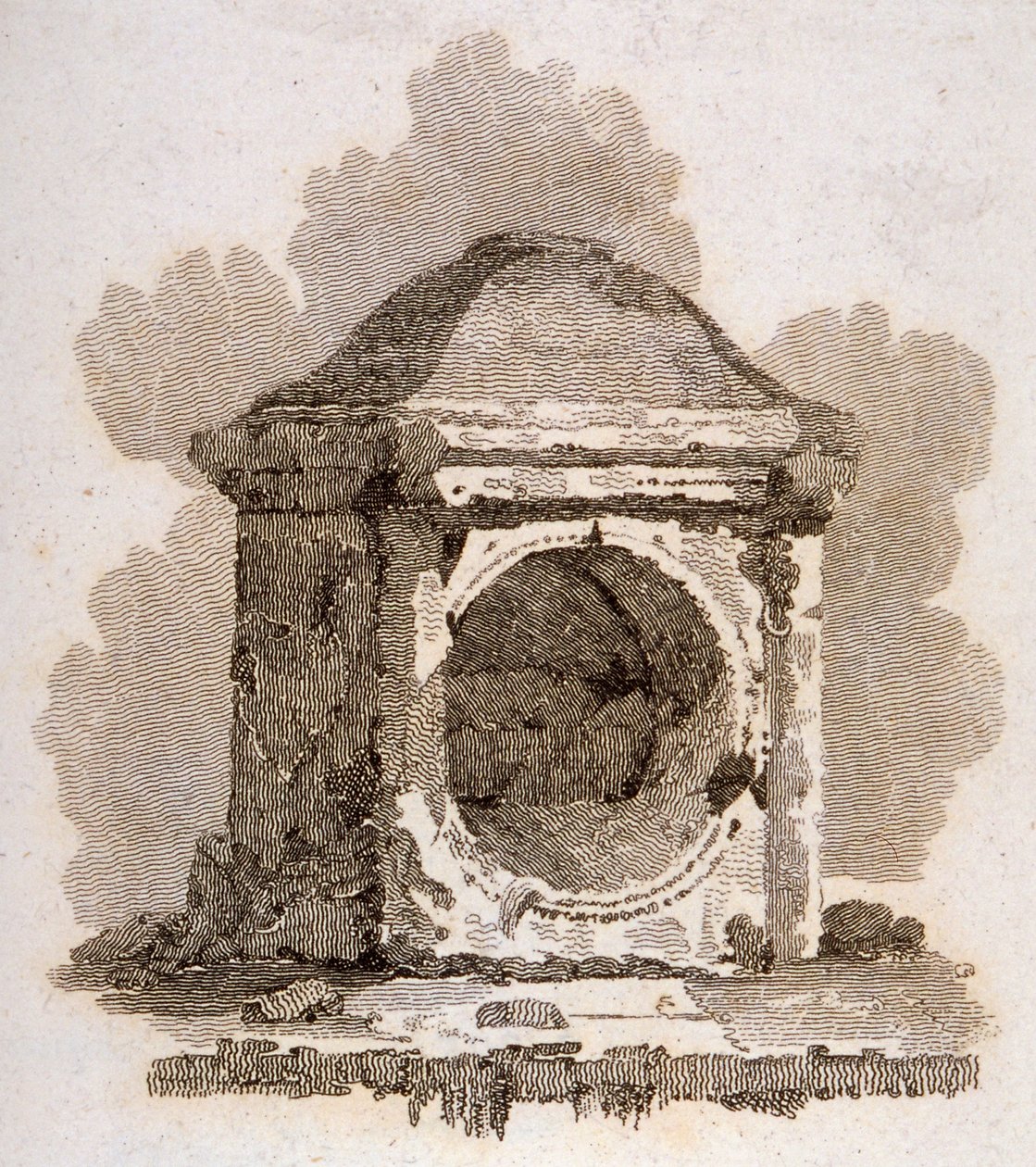 The London Stone, Cannon Street, City of London, 1806 by William Bernard Cooke