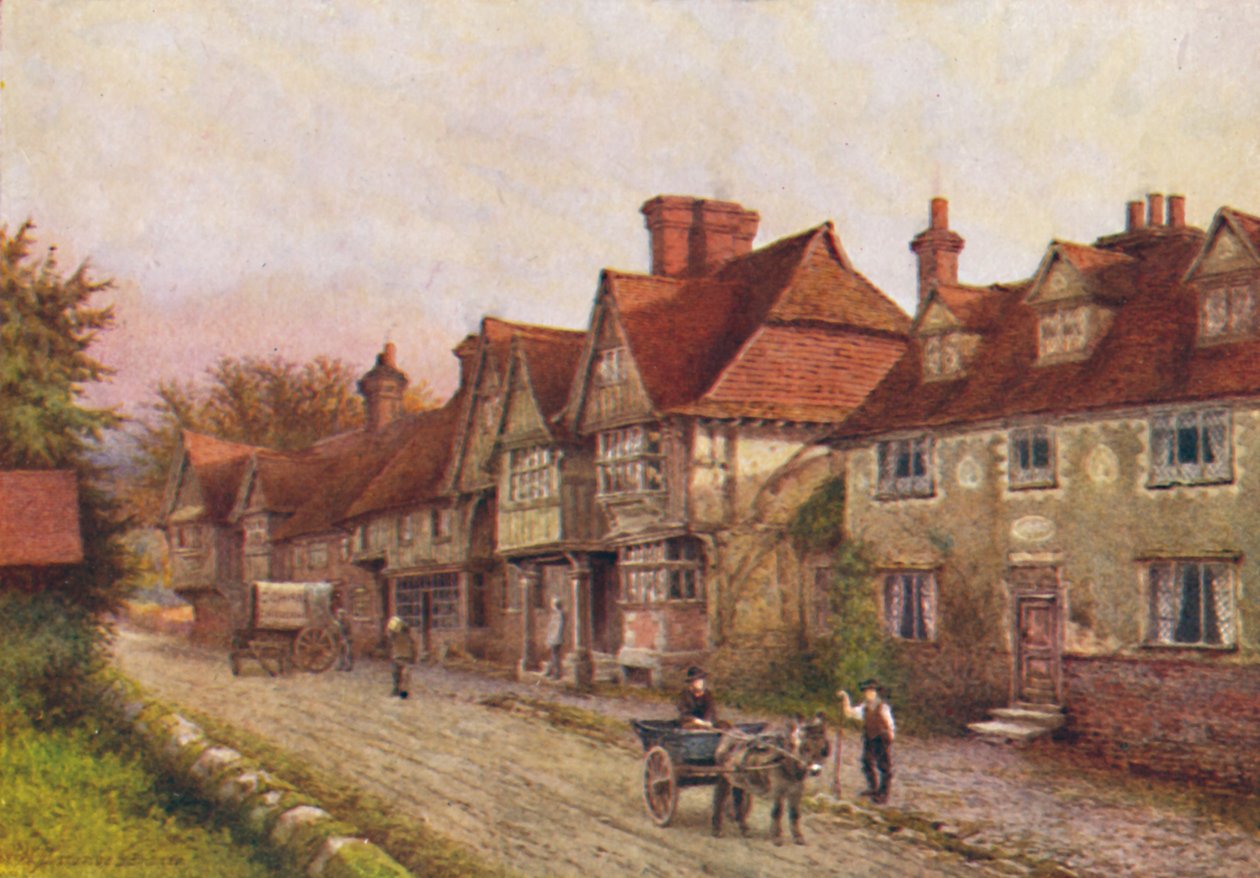 Chiddingstone from the Corner of the Churchyard by William Biscombe Gardner