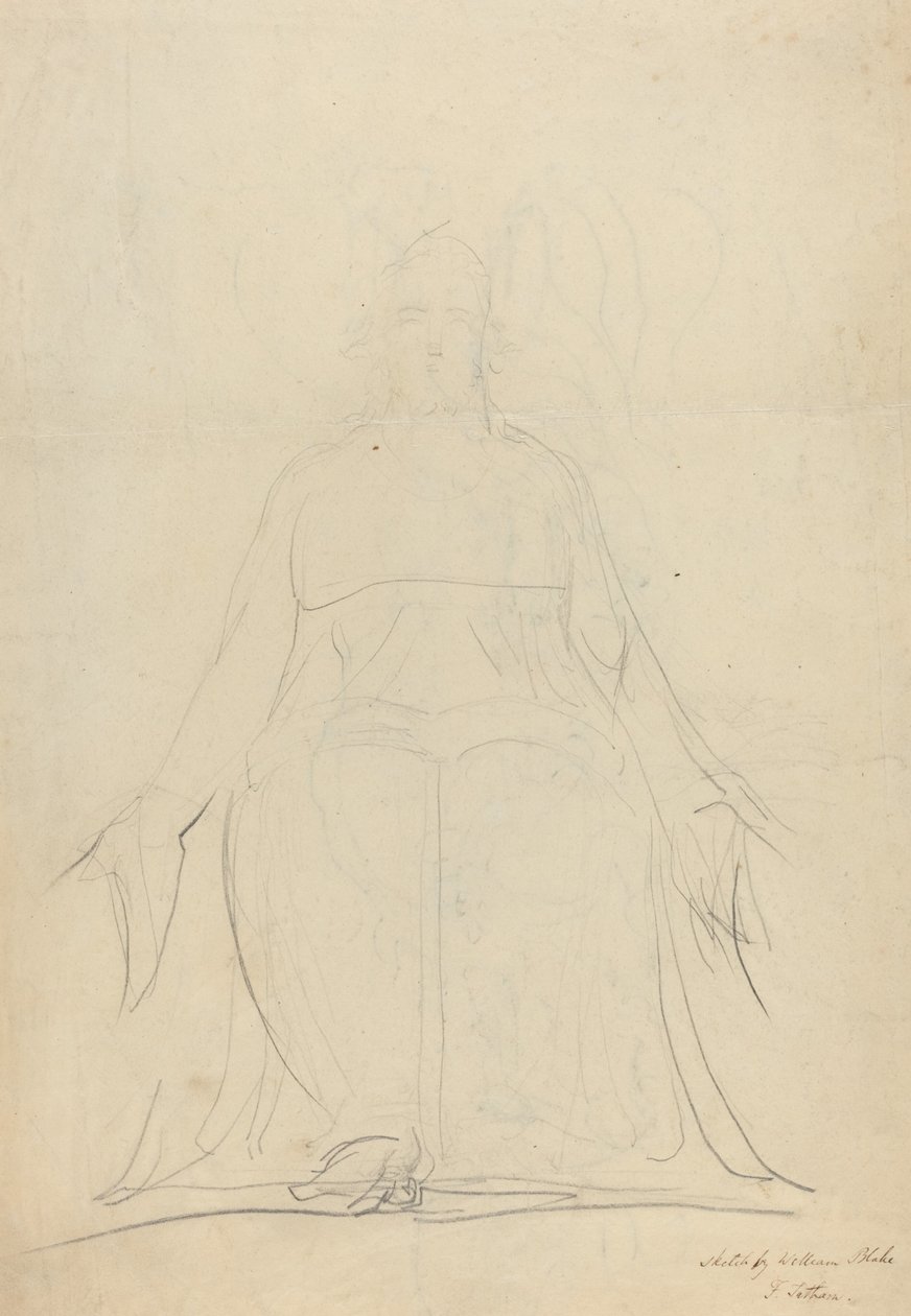 An Ascending Spiral of Figures by William Blake