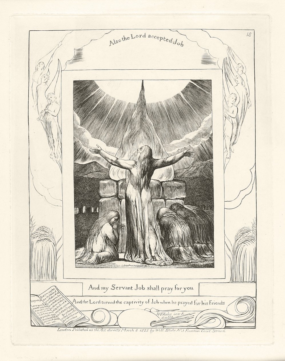 And my Servant Job shall pray for you by William Blake