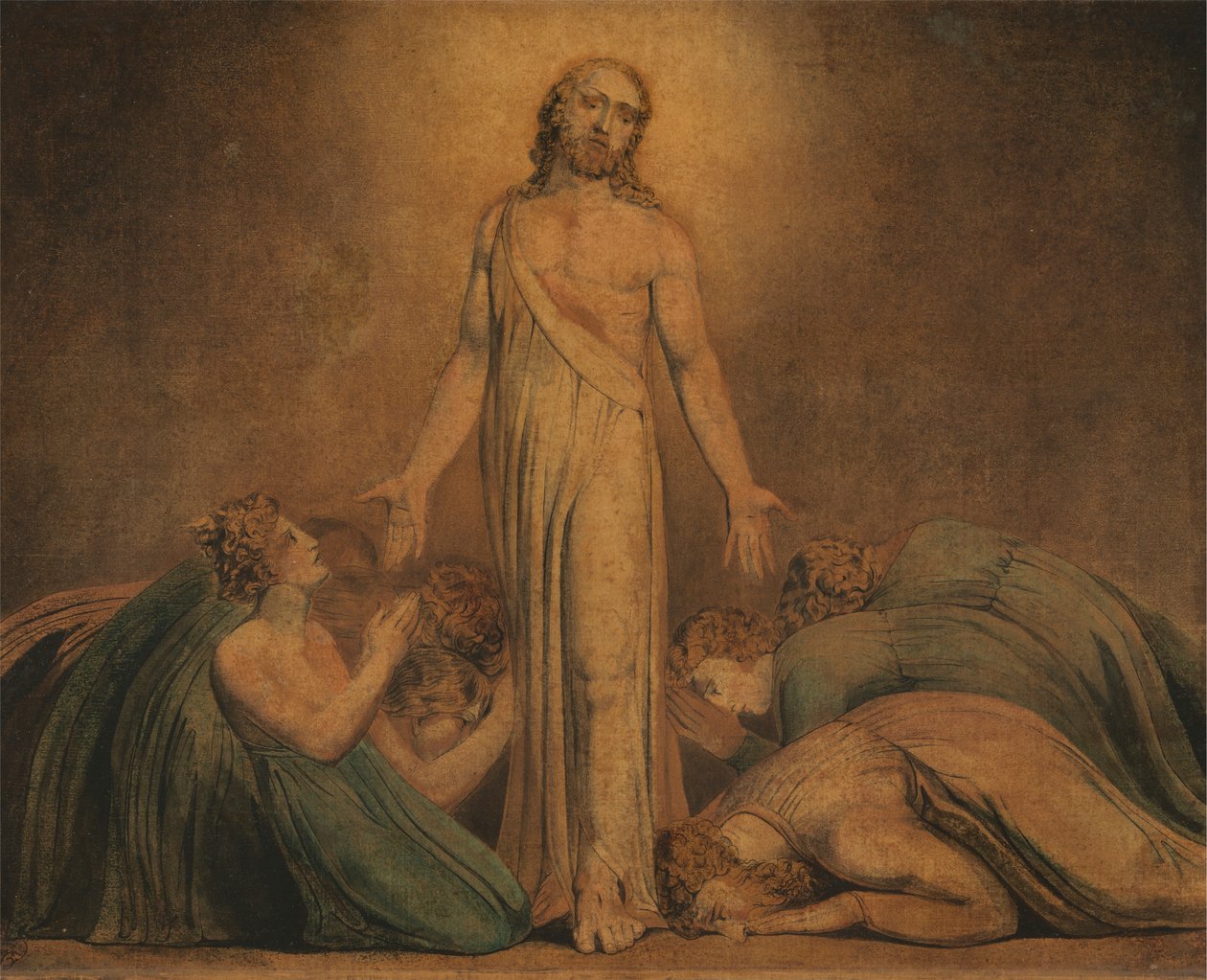 Christ Appearing to the Apostles After the Resurrection by William Blake
