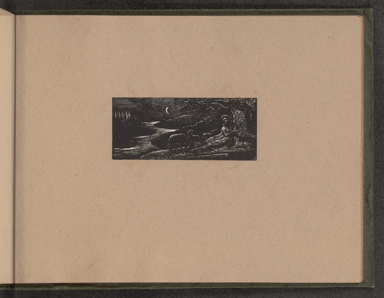 Colinet Resting by Night by William Blake: Fine art print