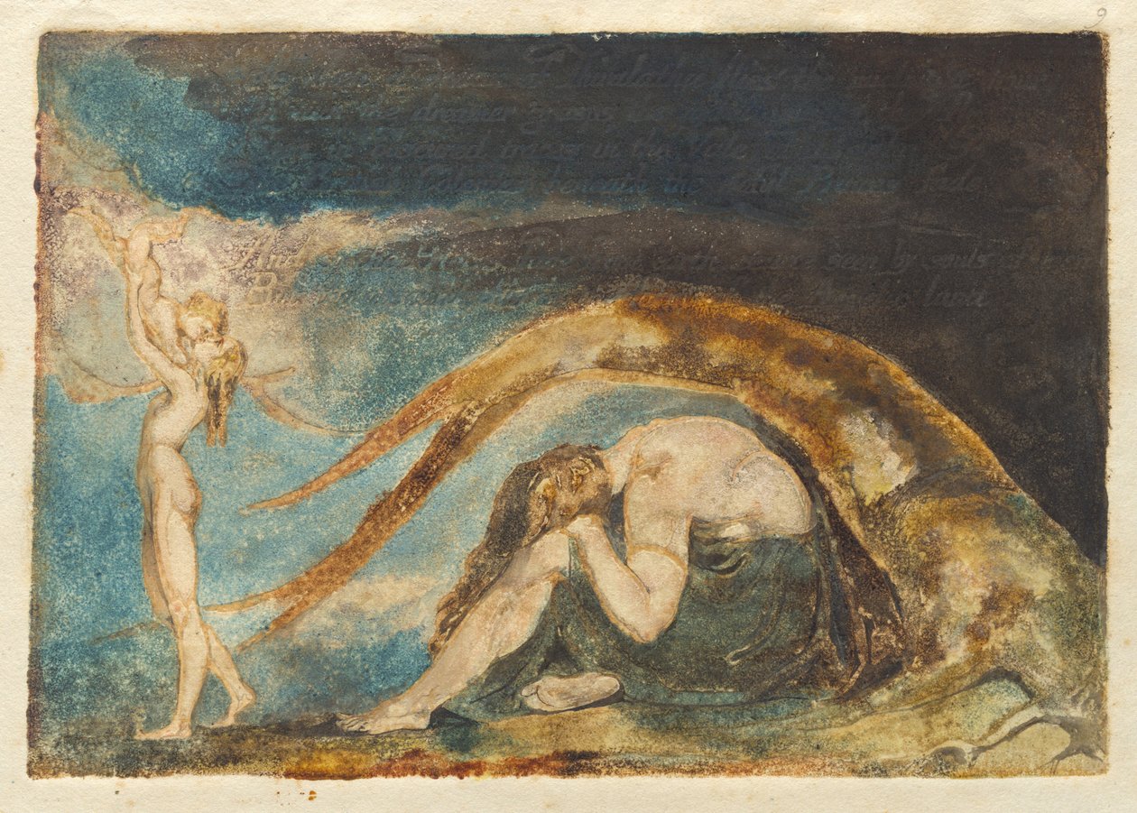 Dream of Thiralatha (from America, cancelled plate d) by William Blake