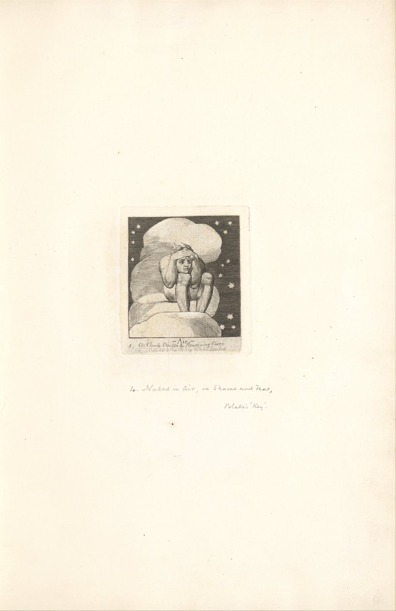 For the Sexes- The Gates of Paradise, Plate 6, Air by William Blake