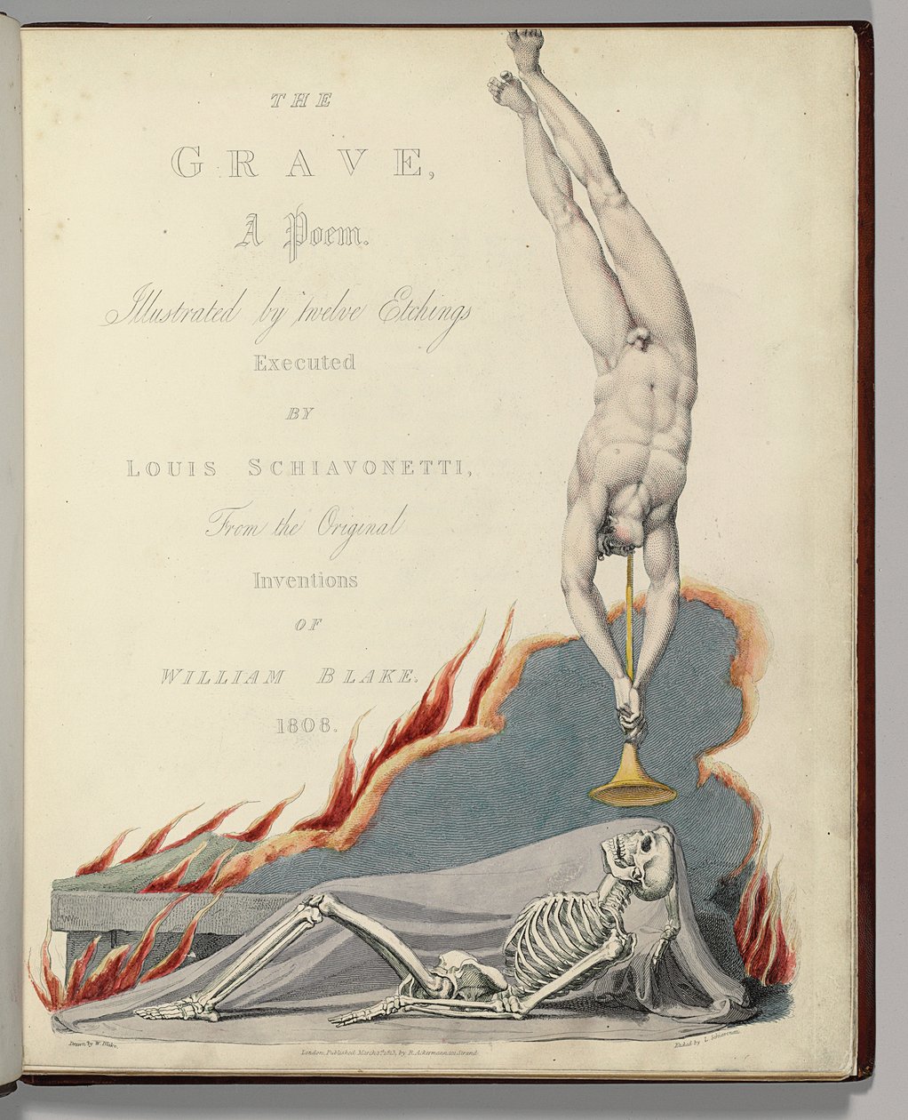 Frontispiece from 'The Grave' by Robert Blair, engraved by Louis ...